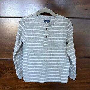 Janie and Jack Striped Henley Tee Size 3T